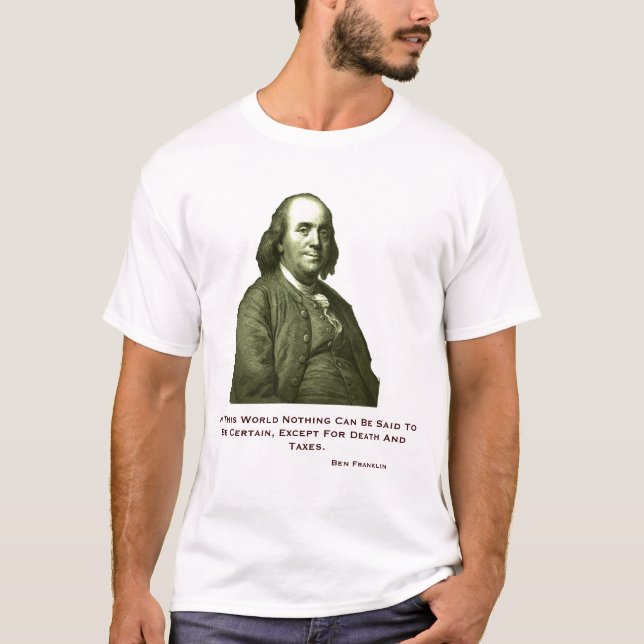 T-shirt de Ben Franklin (Devant)