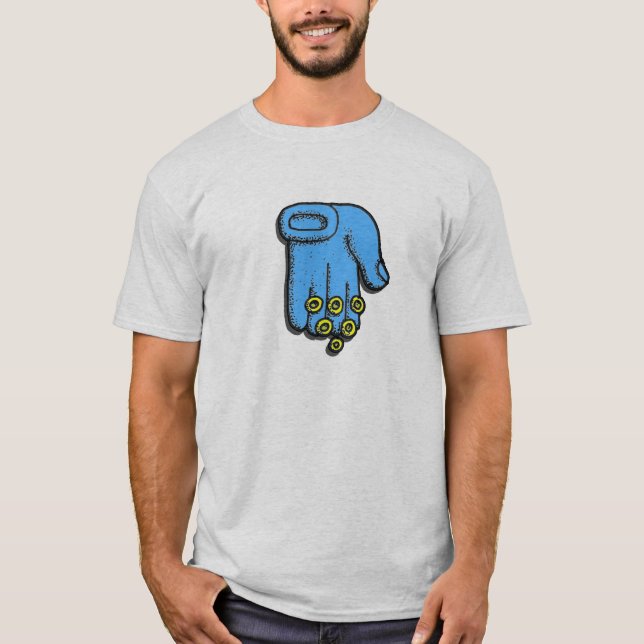 T-shirt de bénédictions de main (Devant)