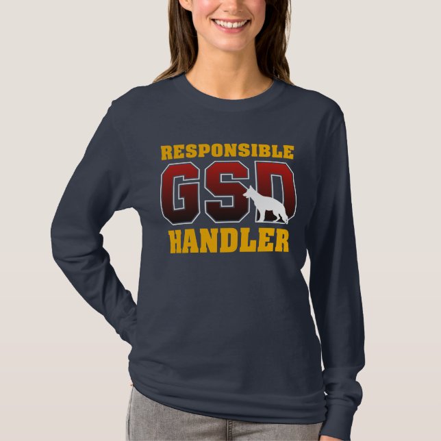 T-shirt de berger allemand (Devant)