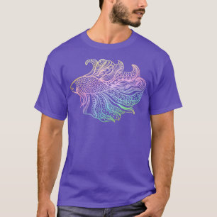 T-shirt de Betta Fish Pastel Rainbow
