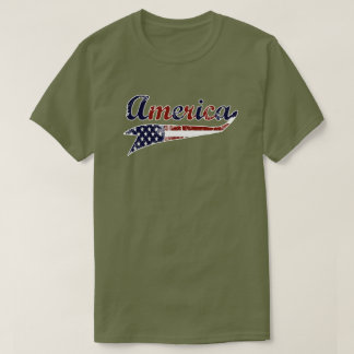 T-shirt de biais de l'Amérique