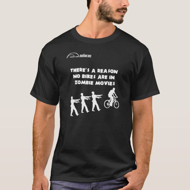 T-shirt de bicyclette - ne raisonne pas vélo dans (Devant)