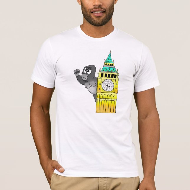 T-shirt de Big Ben Westminster de gorille de (Devant)