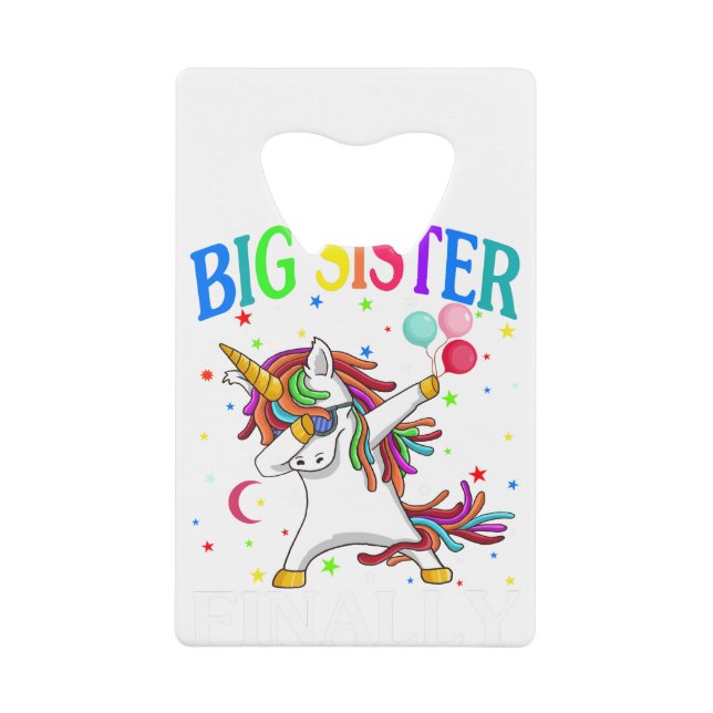 T-shirt de Big Sister Finally Unicorn (Devant)