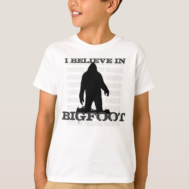 T-shirt de Bigfoot d'enfants (Devant)
