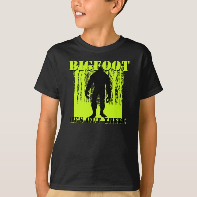 T-shirt de Bigfoot d'enfants (Devant)