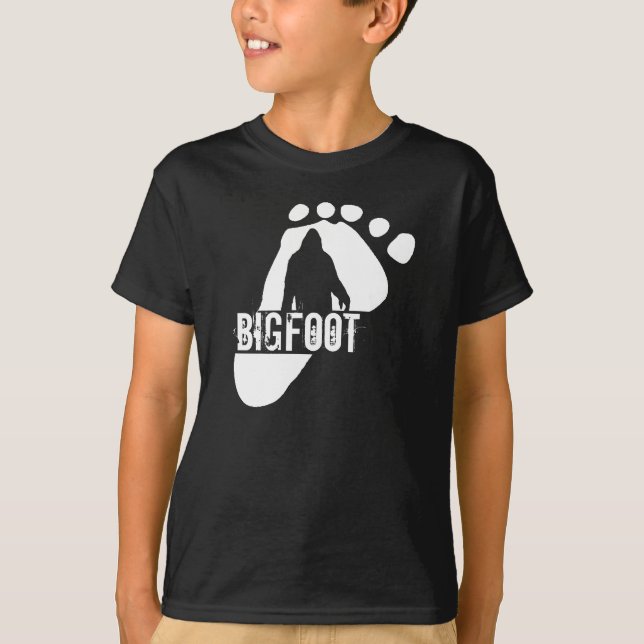 T-shirt de Bigfoot d'enfants (Devant)
