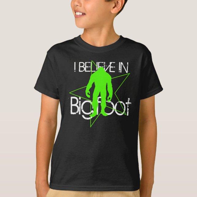 T-shirt de Bigfoot d'enfants (Devant)