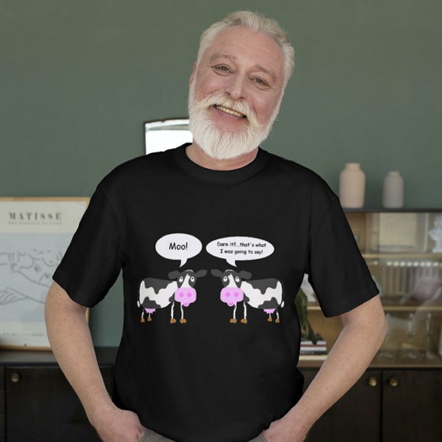 T-shirt de blague à deux vaches (Créateur téléchargé)