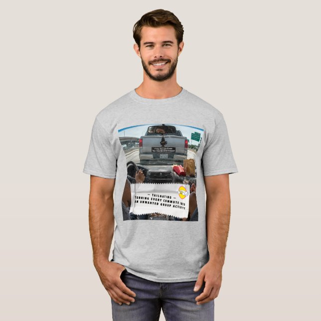 T-Shirt de blagues sur les emballages de chewing-g (Devant entier)