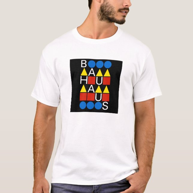 T-shirt de blanc de collection de Bauhaus (Devant)