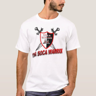 T-shirt de blanc de guerrier de Soca