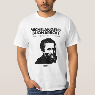 T-shirt de blanc de Michaël Angelo Buonarroti