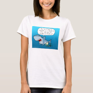 T-shirt de blanc de réputation de Shaaark