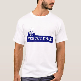 T-shirt de bleu d'agressivité