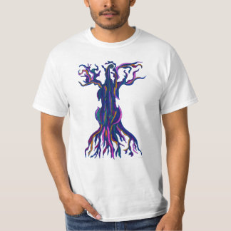 T-shirt de bleu d'arbre de violoncelle