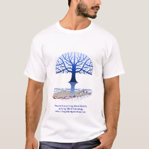 T-shirt de bleu de généalogie du Long Island