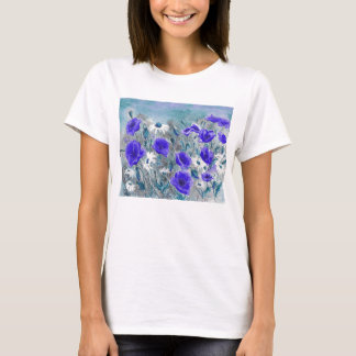 T-shirt "de bleu de pavot"