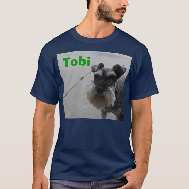 T-shirt de bleu marine de Tobi (Devant)