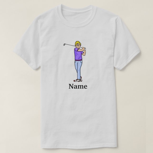 T-shirt de Blonde Homme Golfer Par-Tee Dude (Design devant)