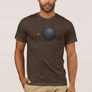 T-shirt de bombe de bande dessinée