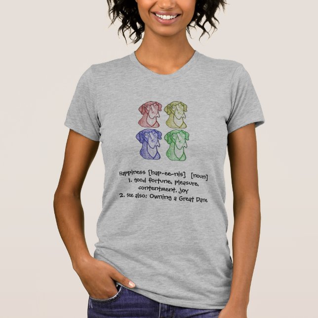 T-shirt de bonheur (Devant)