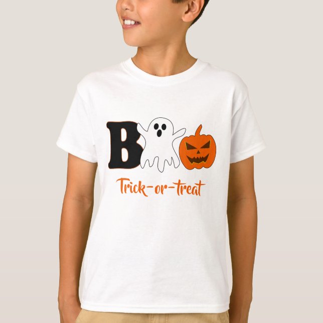 T-shirt de Boo Halloween (Devant)