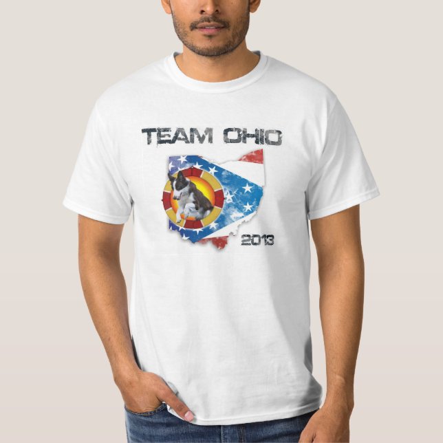 T-shirt de border collie "Jiggs" (Devant)