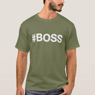 T-shirt de #BOSS de Gâchis-étiquette