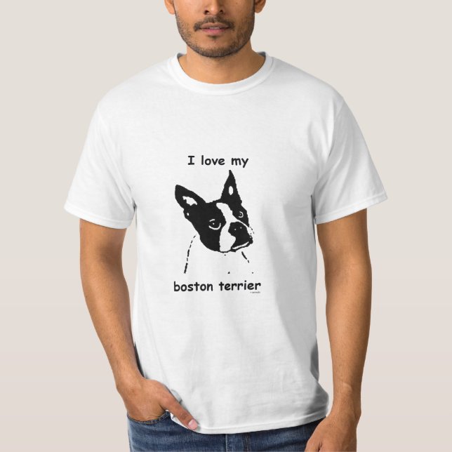 T-shirt de Boston Terrier (Devant)