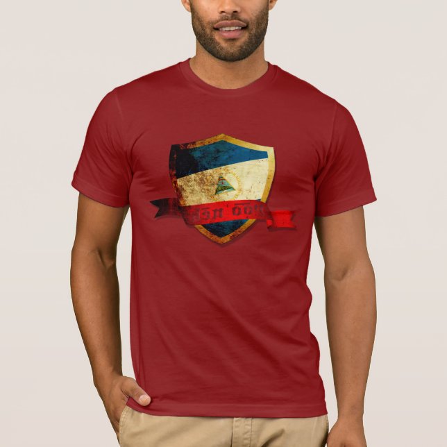 T-shirt de bouclier du Nicaragua (Devant)