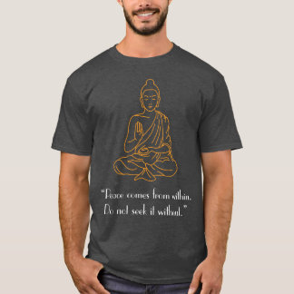 T-shirt de Bouddha de la charge des hommes
