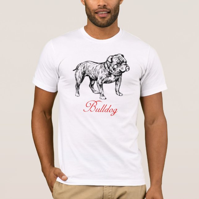 T-shirt de bouledogue (Devant)