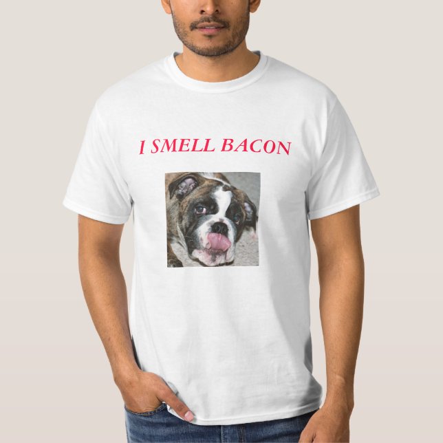 T-shirt de bouledogue de LARD d'ODEUR de Sassydog (Devant)
