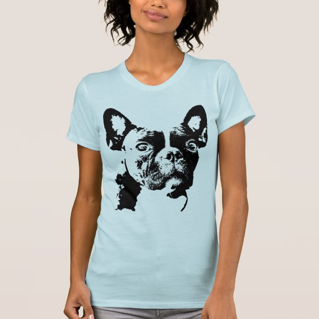 T-shirt de bouledogue français (Devant)