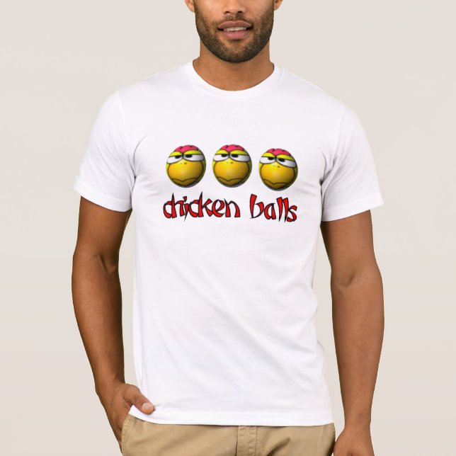 T-shirt de boules de poulet (Devant)