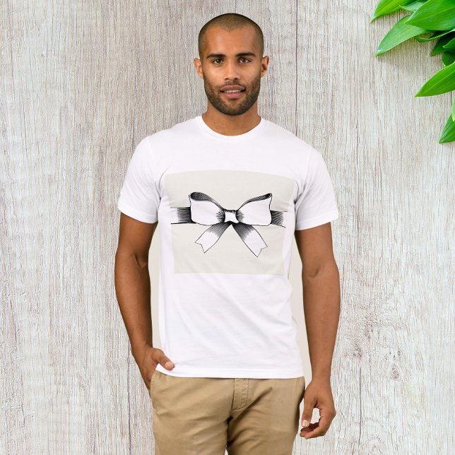T-Shirt De Bow Avec Mens En Ruban (Créateur téléchargé)