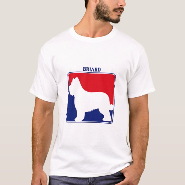 T-shirt de Briard de ligue (Devant)