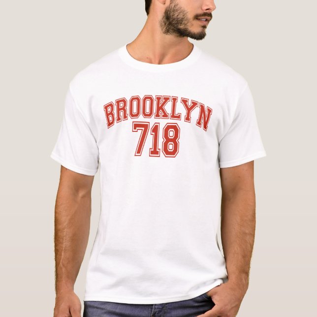 T-shirt de Brooklyn 718 (Devant)