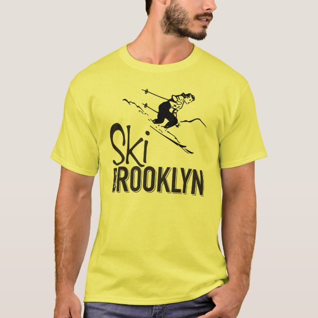 T-shirt de Brooklyn de ski (Devant)
