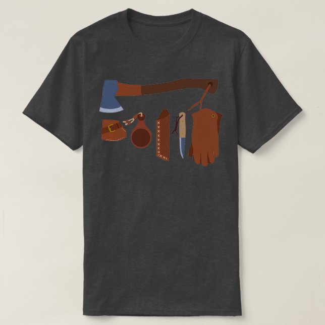T-shirt de Bushcraft Kit de survie prépréparation Camping  (Design devant)