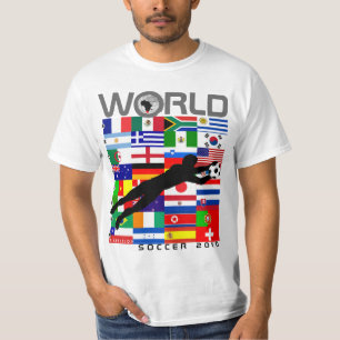 T-shirt de but de drapeau d'équipe du football