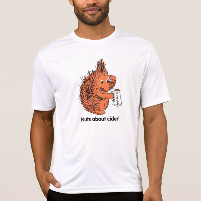 T-shirt de buveur du cidre des hommes (Devant)
