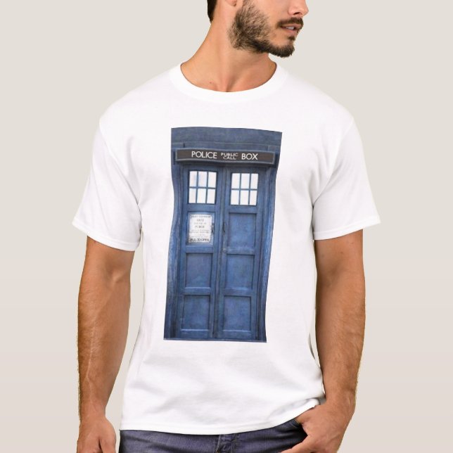 T-shirt de cabine téléphonique de police (Devant)