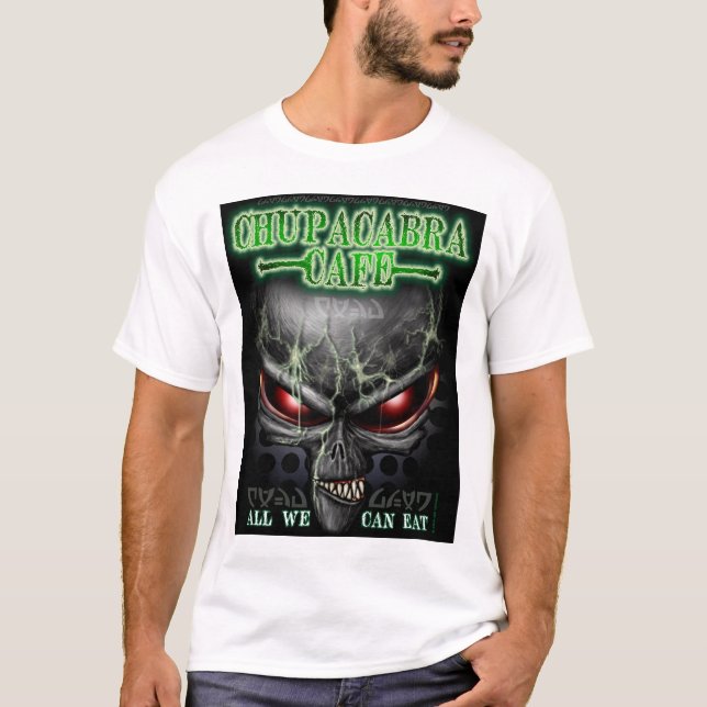 T-shirt de café de Chupacabra (alien) (Devant)