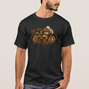 T-shirt De café de coureur jumeau à plat