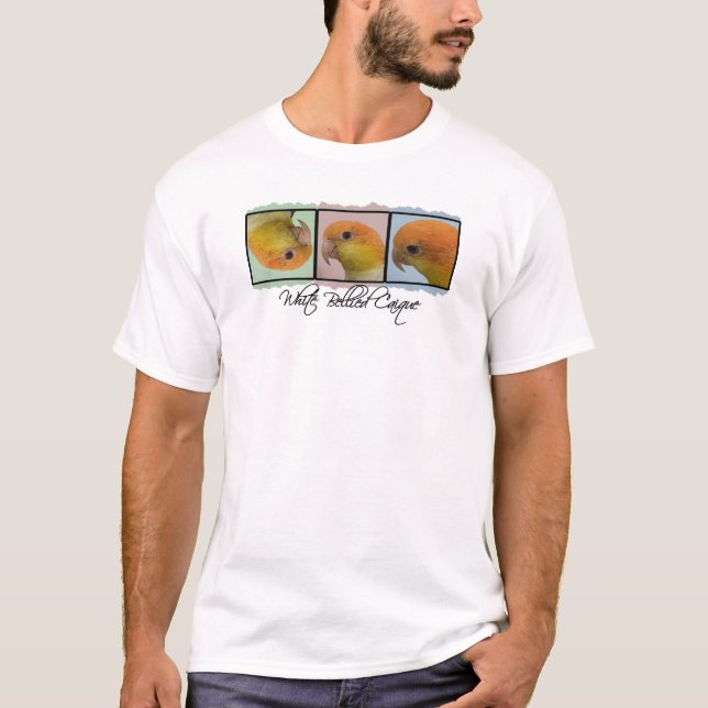 T-shirt de caïque gonflé par blanc coloré (Devant)