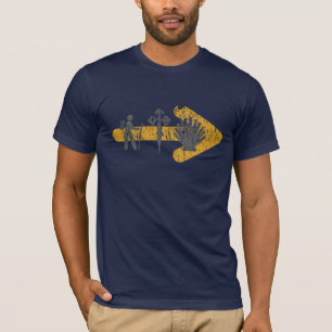T-shirt de Camino De Santiago (bleu)