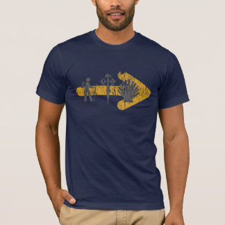 T-shirt de Camino De Santiago (bleu)
