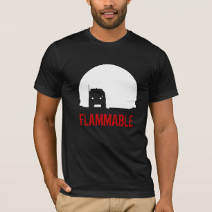 T-shirt de camion de duel INFLAMMABLE -